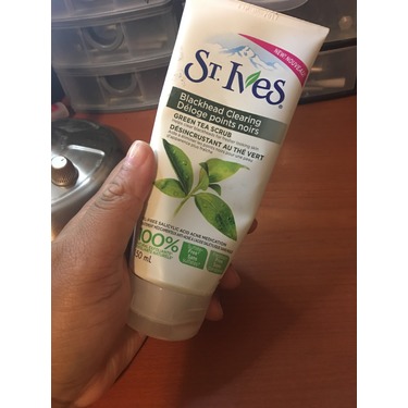 st ives green tea blackhead scrub review