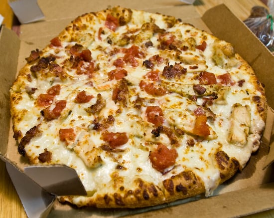 chicken bacon alfredo pizza dominos review