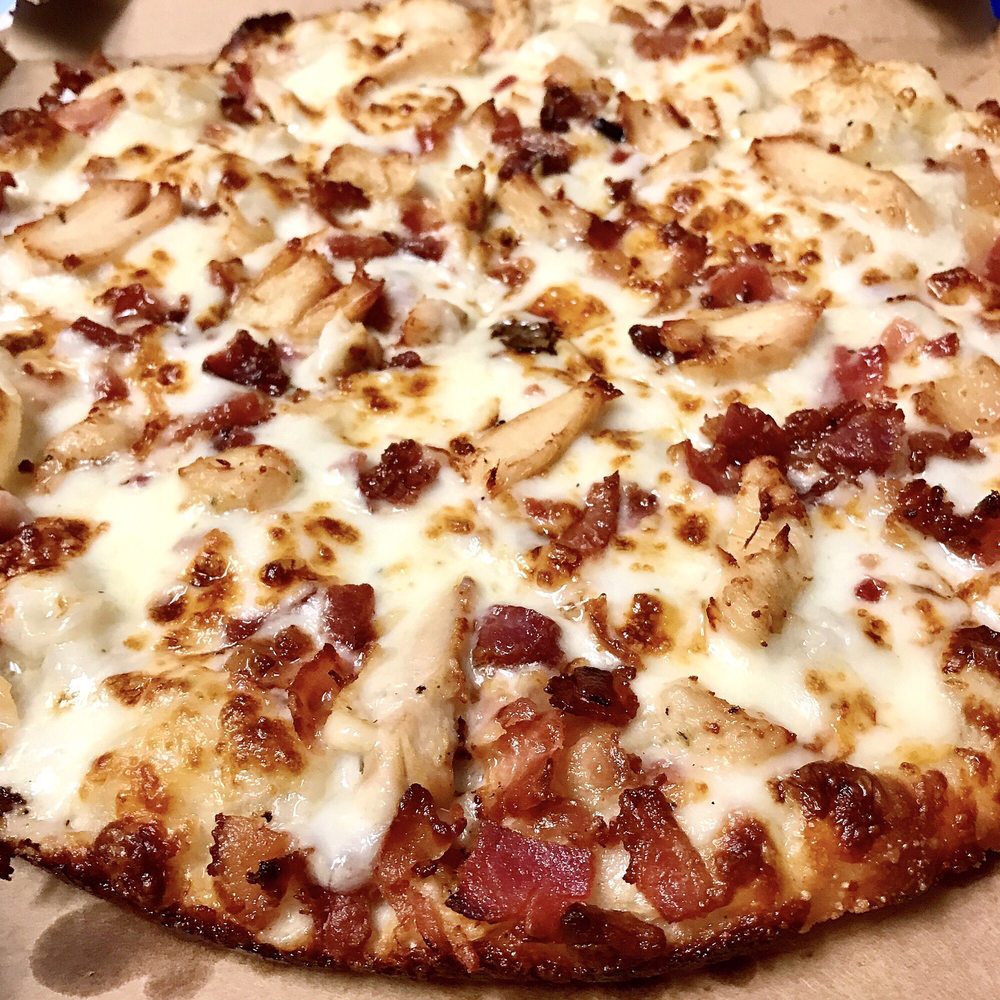 chicken bacon alfredo pizza dominos review