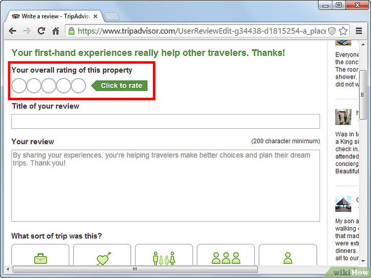 how to edit a review in tripadvisor