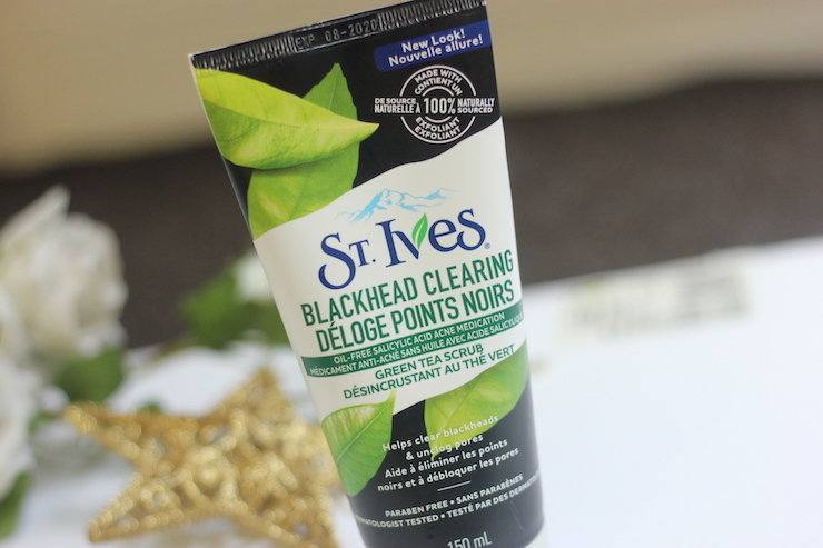 st ives green tea blackhead scrub review