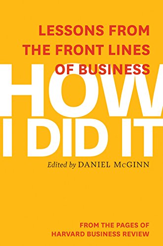 harvard business review how i did it